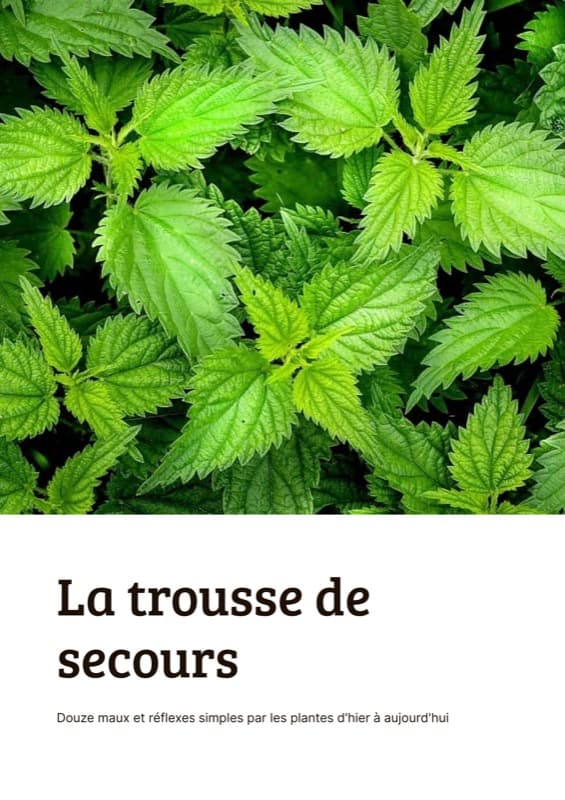 Couverture du guide gratuit : La trousse de secours — Plantes